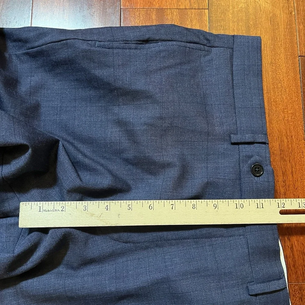 Brooks Brothers Pants Mens 34x27 Regent Fit Navy Blue Wool Preppy Office READ *
